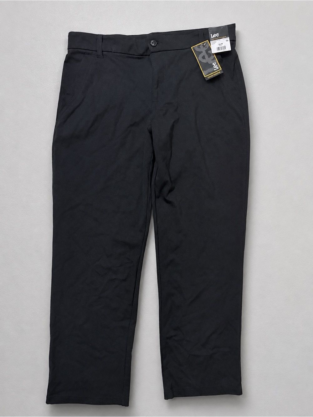 NWT Lee Women's Black Stretch Dress Pants - Classic Straight Fit